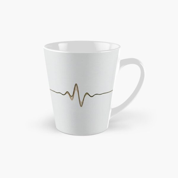 Item preview, ASMR-Inspired Heartbeat Line Design with Minimalist Golden Pulse on Soft Background designed and sold by SplashTastic.