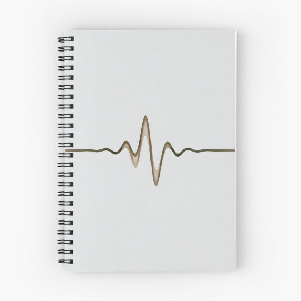Item preview, ASMR-Inspired Heartbeat Line Design with Minimalist Golden Pulse on Soft Background designed and sold by SplashTastic.