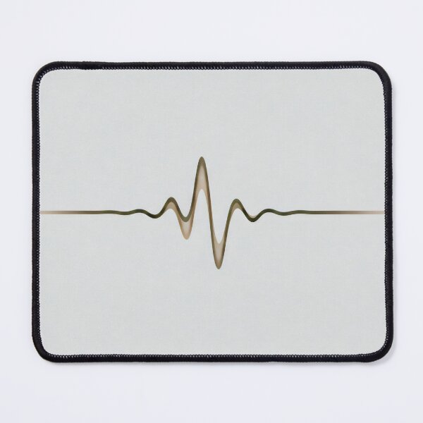 Item preview, ASMR-Inspired Heartbeat Line Design with Minimalist Golden Pulse on Soft Background designed and sold by SplashTastic.
