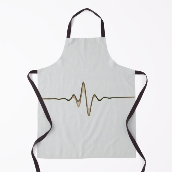 Item preview, ASMR-Inspired Heartbeat Line Design with Minimalist Golden Pulse on Soft Background designed and sold by SplashTastic.