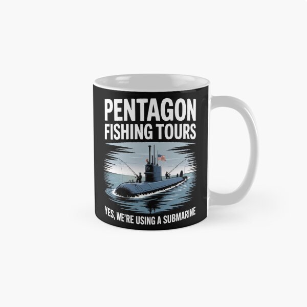 Artikelvorschau, Pentagon-Angeltouren mit einer U-Boot-Satire entworfen und verkauft von stickercuffs.