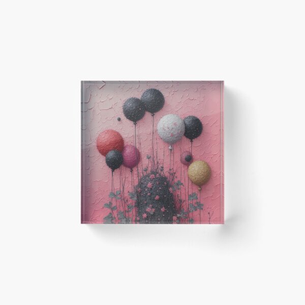Item preview, Colorful balloons above a dark, lush greenery designed and sold by Mianku | Für das Leben.