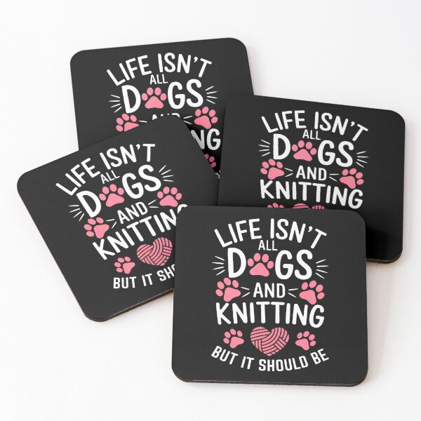 Item preview, Knitting And Dogs Funny Knitting designed and sold by ToriKarla.