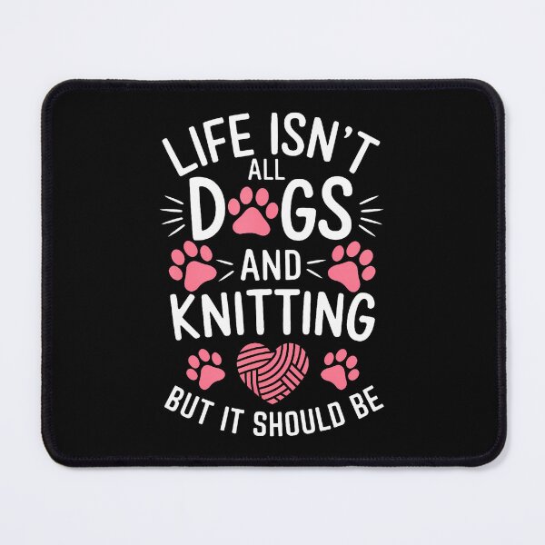 Item preview, Knitting And Dogs Funny Knitting designed and sold by ToriKarla.