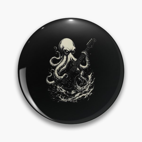 Item preview, Guitar Player Octopus Heavy 	 Head Funny Guitarist designed and sold by KristenSophie.