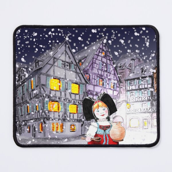 Item preview, Christmas, the little Alsatian girl, Colmar designed and sold by Galerie des Chimères.