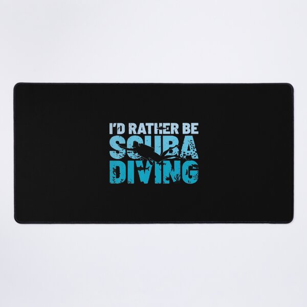 Item preview, I'D Rather Be Scuba Diving Ocean Instructor Scuba Diver designed and sold by DonnieJennie.