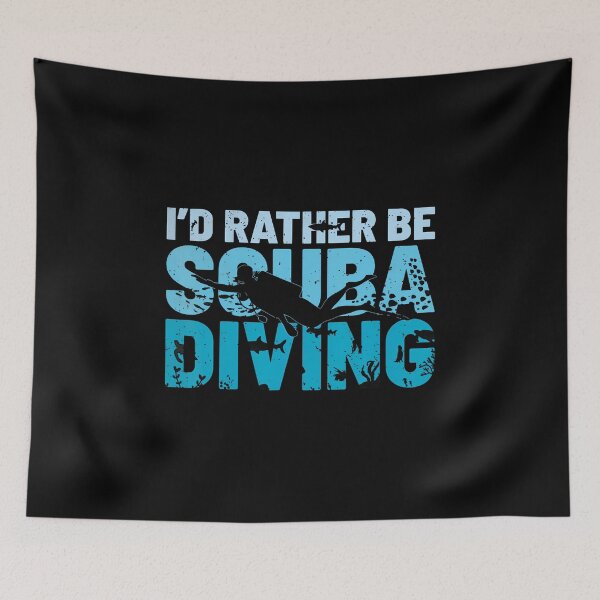 Item preview, I'D Rather Be Scuba Diving Ocean Instructor Scuba Diver designed and sold by DonnieJennie.