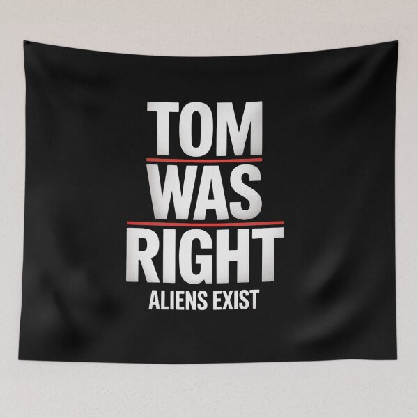 Item preview, Tom Was Right Aliens Exist Adults Black Crew Neck Short  designed and sold by TiredPack.