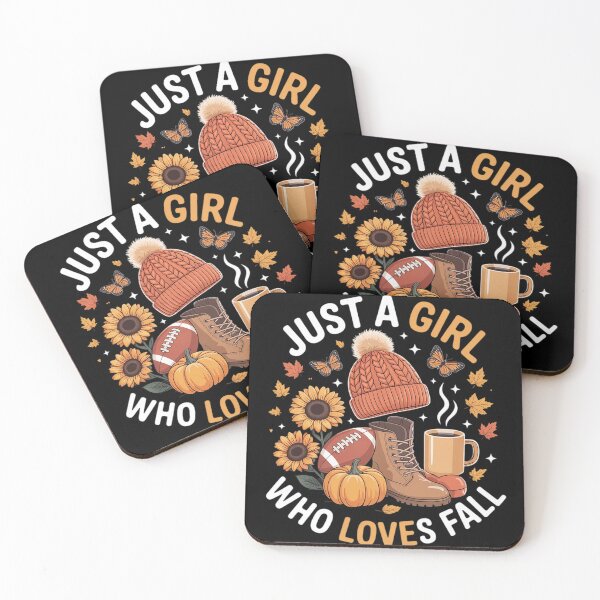 Item preview, Just A Girl Who Loves Fall Football Sunflower Autumn Leaves designed and sold by FluoroWave.