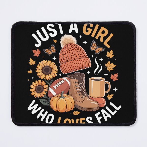 Item preview, Just A Girl Who Loves Fall Football Sunflower Autumn Leaves designed and sold by FluoroWave.