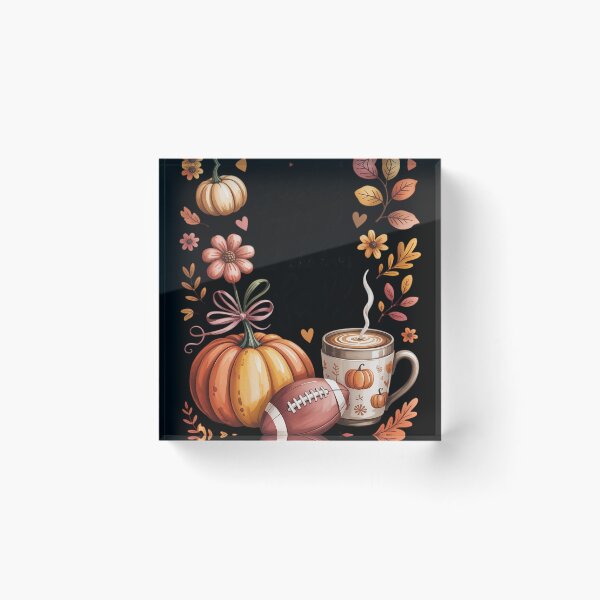 Item preview, Just A Girl Who Loves Fall Pumpkin American Football Autumn designed and sold by FluoroWave.