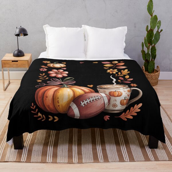 Item preview, Just A Girl Who Loves Fall Pumpkin American Football Autumn designed and sold by FluoroWave.