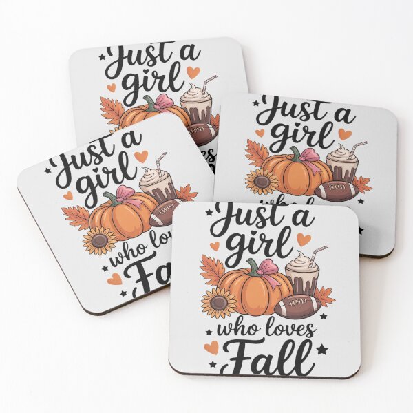 Item preview, Just A Girl Who Loves Fall Pumpkin Football Autumn Coffee designed and sold by FluoroWave.