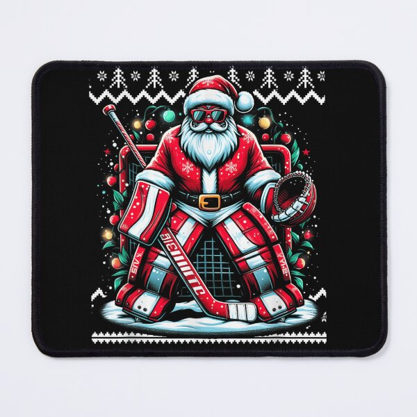 Item preview, Cool Santa Hockey Goalie Christmas Goaltender Sports Graphic designed and sold by Taniyah Gomes.