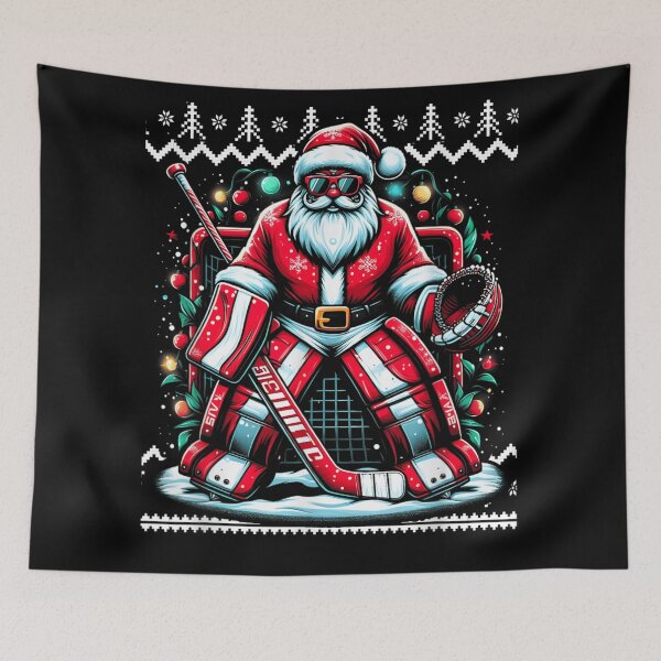 Item preview, Cool Santa Hockey Goalie Christmas Goaltender Sports Graphic designed and sold by Taniyah Gomes.