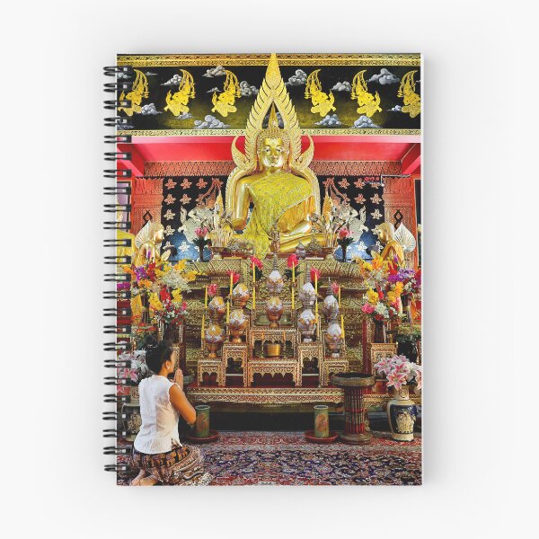 Item preview, Wat Phan On Chiang Mai Thai Woman Praying Temple designed and sold by Kevin Miller Photography.