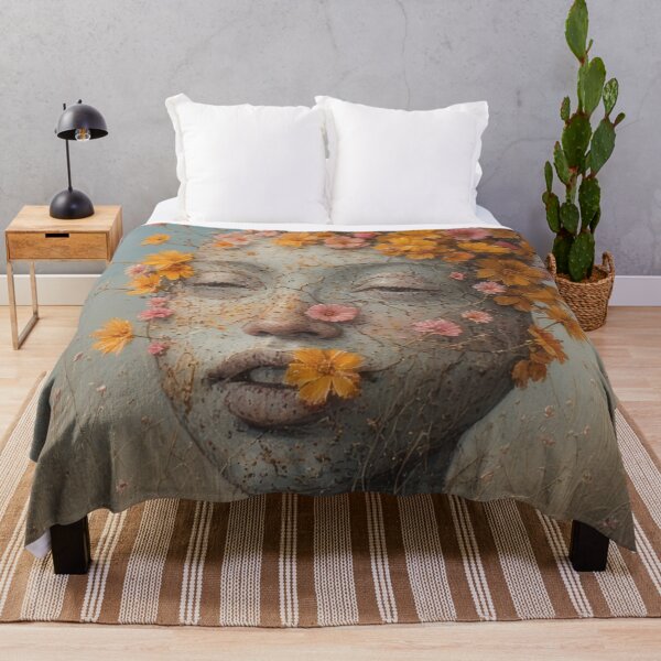 Item preview, Faded beauty: woman, flowers, transience, nature designed and sold by Mianku | Für das Leben.