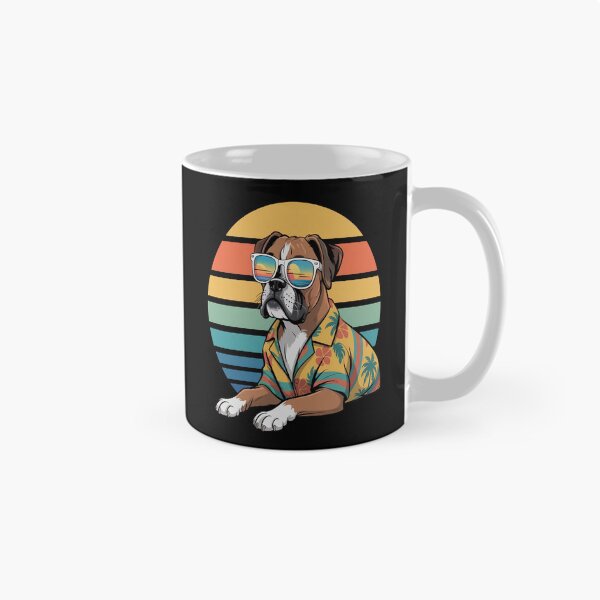 Item preview, Boxer Dog Sunglasses Hawaiian Beach Summer designed and sold by Catharsiscath.