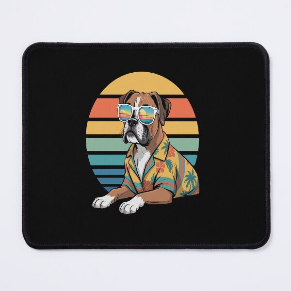 Item preview, Boxer Dog Sunglasses Hawaiian Beach Summer designed and sold by Catharsiscath.