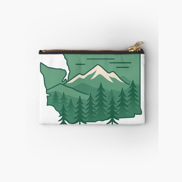 Item preview, Washington State Forest & Mountain Line Art – Minimal Soft Iconography Design designed and sold by Hike2Hike Design.