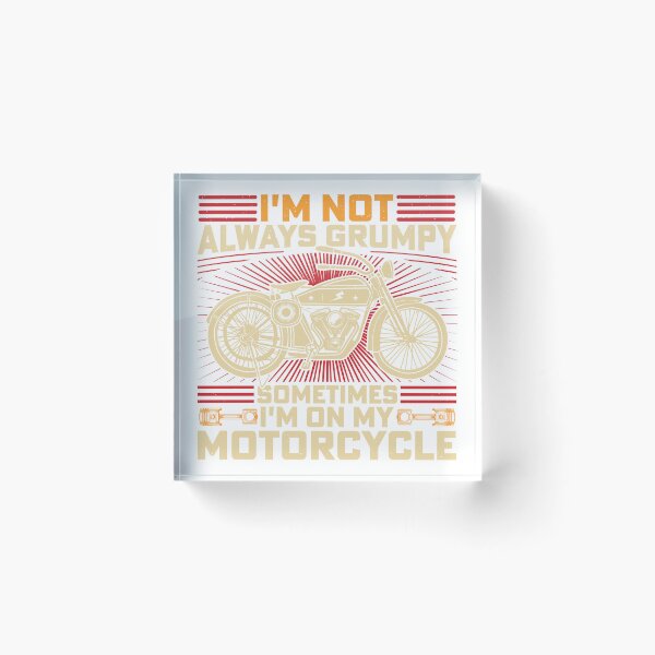 Item preview, Vintage Grumpy Motorcycle Rider Typography Illustration designed and sold by LunaPixelStudio.