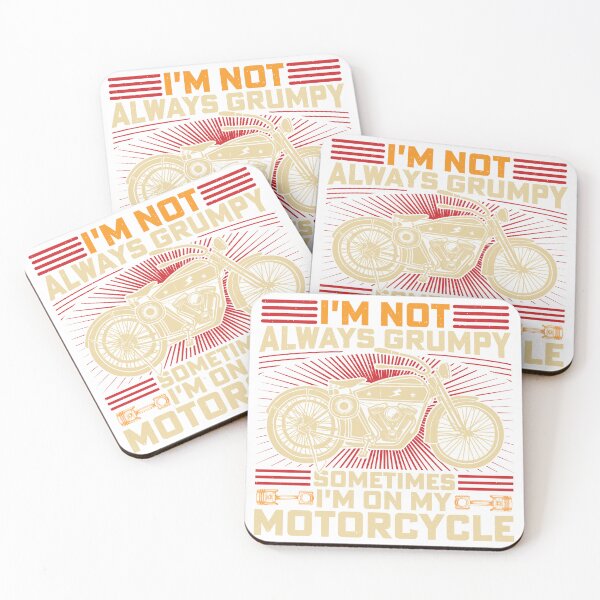 Item preview, Vintage Grumpy Motorcycle Rider Typography Illustration designed and sold by LunaPixelStudio.