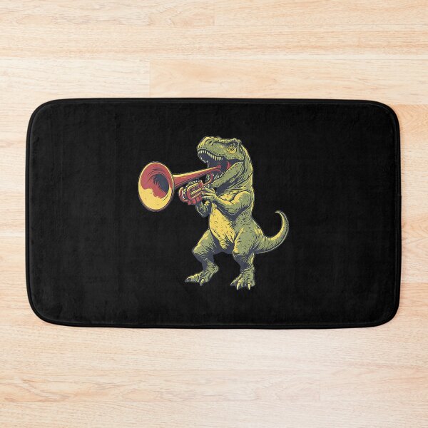 Item preview, T-Rex Dinosaur Playing Trumpet Musician Music designed and sold by JanetCarolyn.