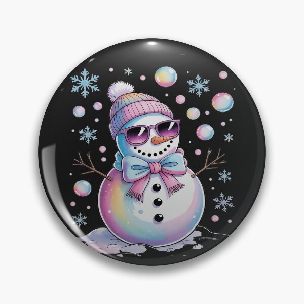 Item preview, Coloful Glitter Coquette Snowman Christmas designed and sold by LegendsArt75.