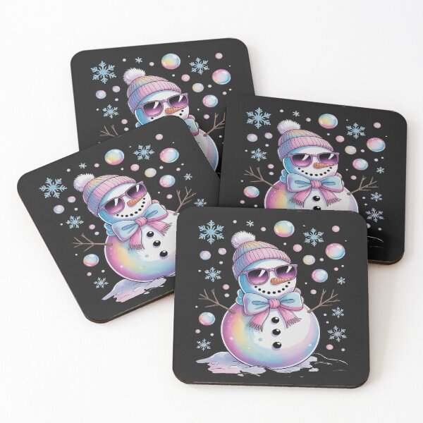 Item preview, Coloful Glitter Coquette Snowman Christmas designed and sold by LegendsArt75.