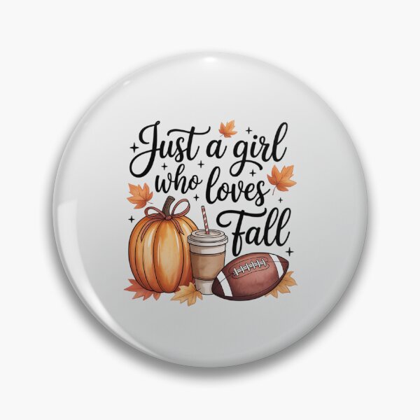Item preview, Just A Girl Who Loves Fall Pumpkin Football Cozy Autumn designed and sold by Voidbinder.