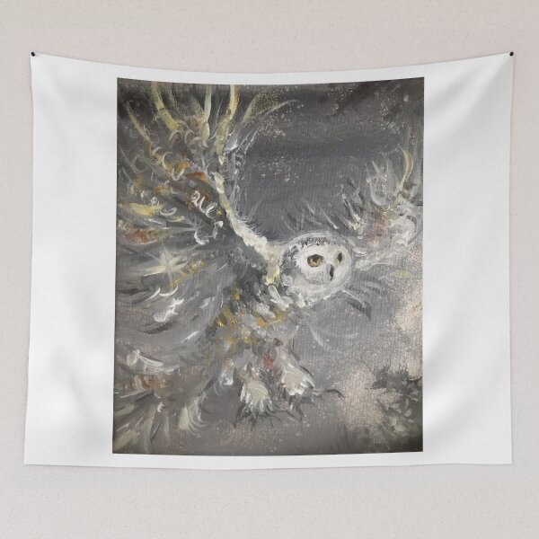 Item preview, Crimson Bosch Global Feather Owl designed and sold by Joananature.