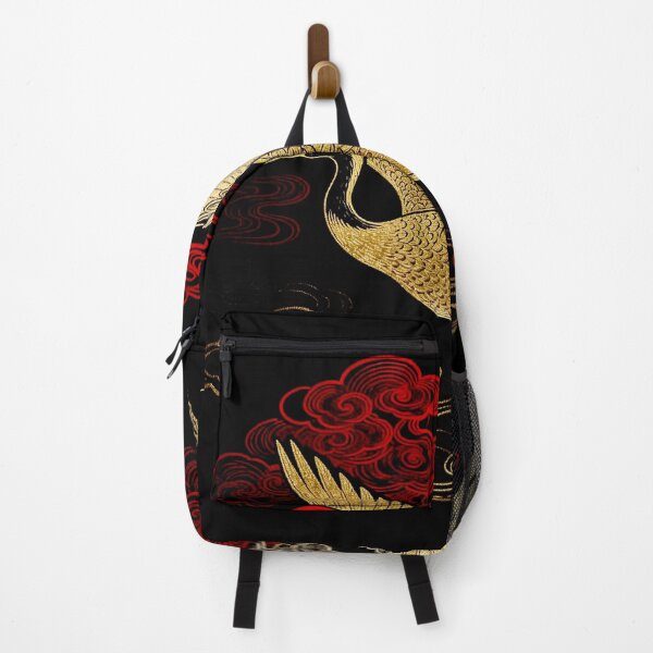 Item preview, Majestic Golden Crane Flying Among Red Auspicious Clouds designed and sold by zzz888.