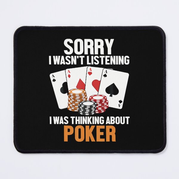 Item preview, Was Thinking About Poker Texas Holdem Poker Hands Poker designed and sold by TerriMichelle.