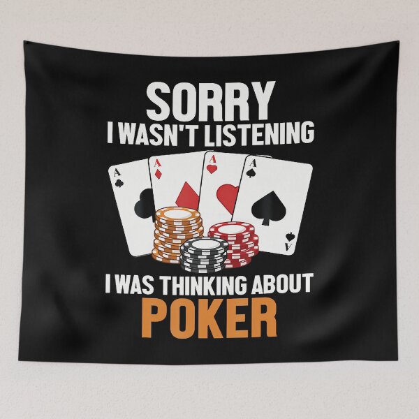 Item preview, Was Thinking About Poker Texas Holdem Poker Hands Poker designed and sold by TerriMichelle.