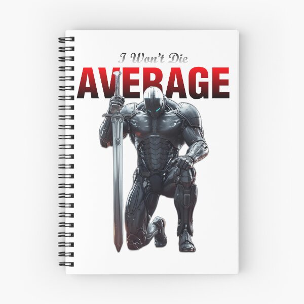 Item preview, I Won’t Die Average – Cyber Warrior Motivation Art designed and sold by Rehma Wear.