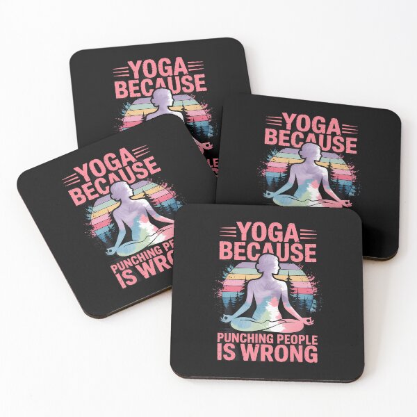 Item preview, Yoga Because Punching People Is Wrong designed and sold by ChelseaEula.