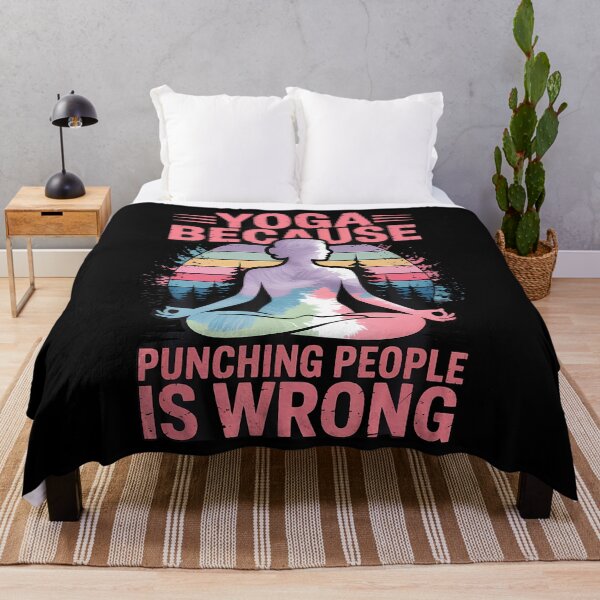Item preview, Yoga Because Punching People Is Wrong designed and sold by ChelseaEula.