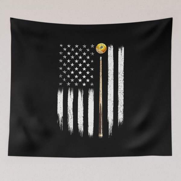 Item preview, Billiard Us Flag - 8 Ball Billiard Game Pool Player designed and sold by JuanitaJulia.