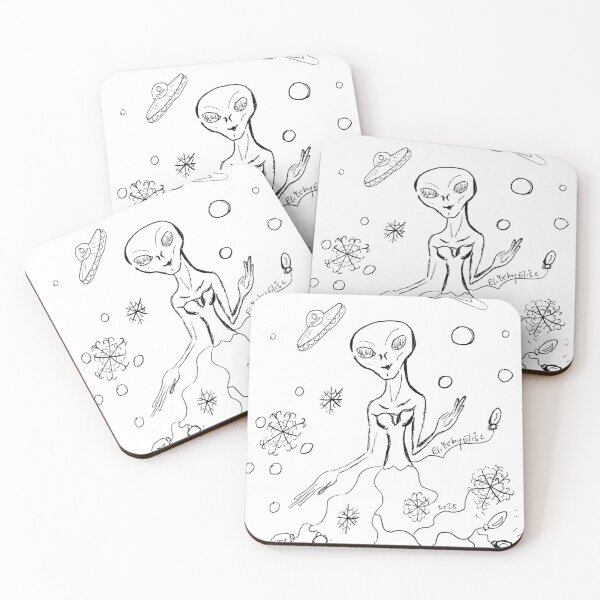 Item preview, Festive Alien by ElitebyElise designed and sold by ElitebyElise.