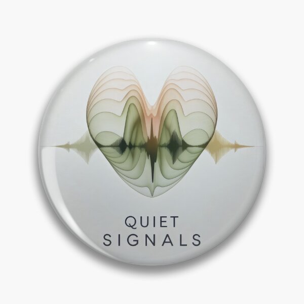 Item preview, ASMR Heart Wave Design with Quiet Signals and Soft Audio Vibes designed and sold by SplashTastic.