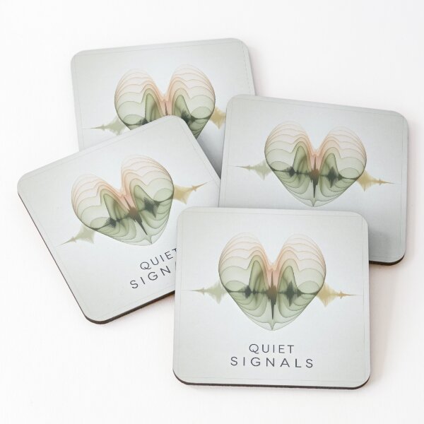 Item preview, ASMR Heart Wave Design with Quiet Signals and Soft Audio Vibes designed and sold by SplashTastic.