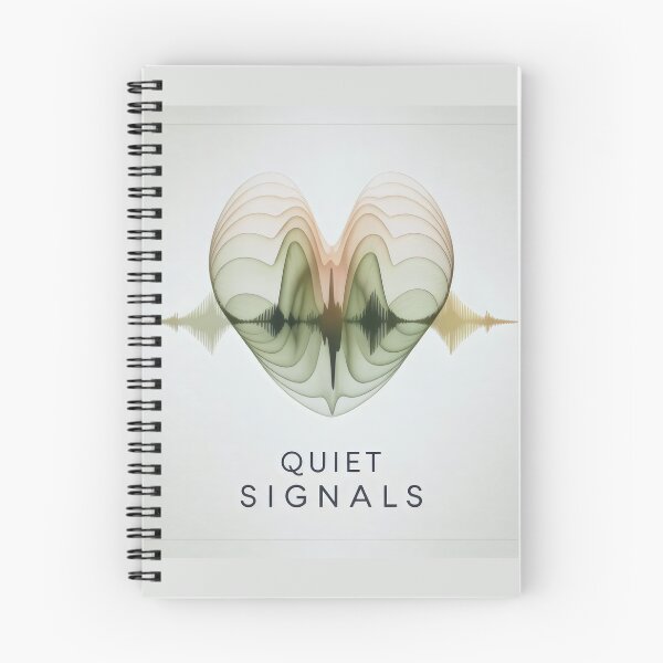 Item preview, ASMR Heart Wave Design with Quiet Signals and Soft Audio Vibes designed and sold by SplashTastic.