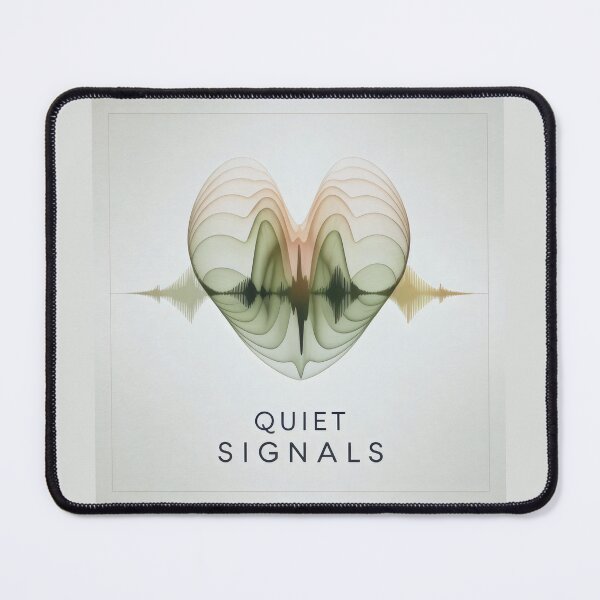 Item preview, ASMR Heart Wave Design with Quiet Signals and Soft Audio Vibes designed and sold by SplashTastic.