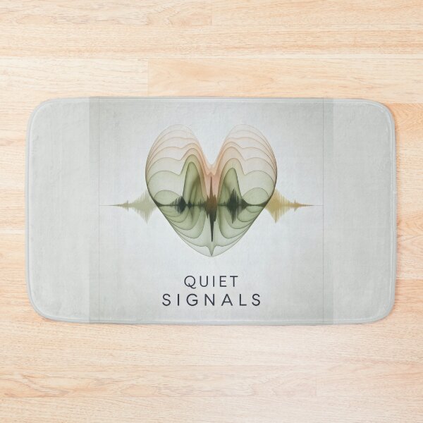Item preview, ASMR Heart Wave Design with Quiet Signals and Soft Audio Vibes designed and sold by SplashTastic.