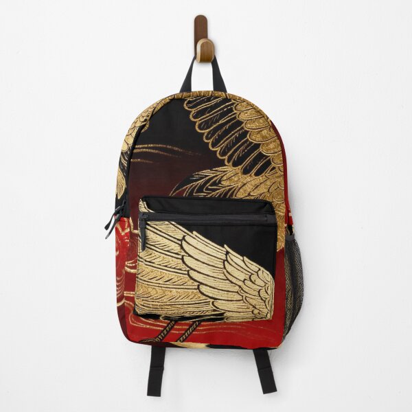 Item preview, Soaring Golden Crane over Crimson Clouds designed and sold by zzz888.