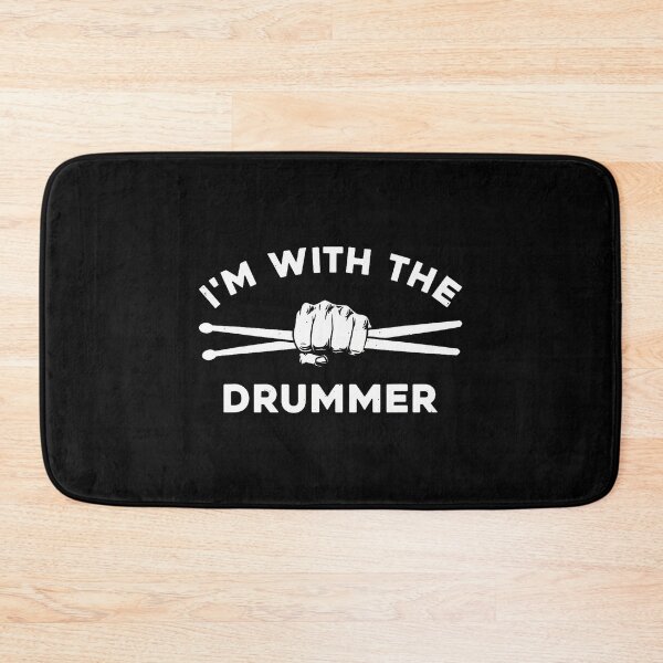 Item preview, I'M With The Drummer Drums And Drumming designed and sold by ElaineEsther.