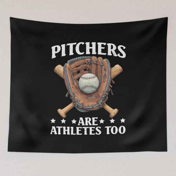 Item preview, Pitchers Are Athletes Too Baseball Player Jokes - designed and sold by JuanitaJulia.