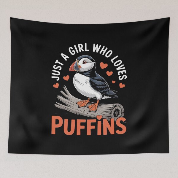 Item preview, Just a Girl Who Loves Puffins Cute Bird Gift Idea designed and sold by Shannon Bosley.