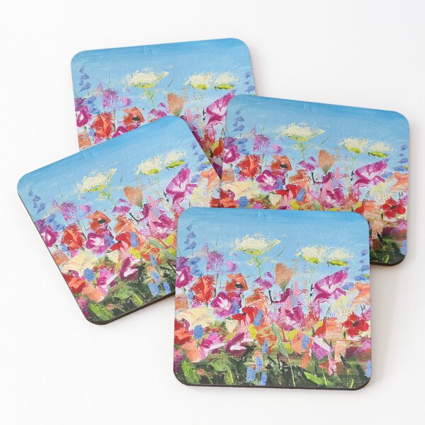 Item preview, Abstract flower bed designed and sold by hoppyart.
